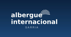 Logo del Albergue Internacional Sarria con la concha del peregrino